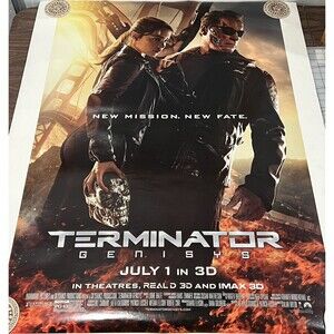 Terminator Genisys Movie Poster 2015 Original 27x40 D/S Double-Sided Genesis